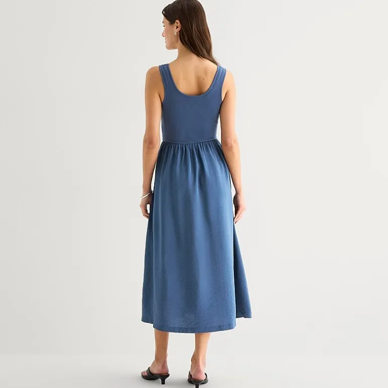 a.n.a Womens U Neck Sleeveless Maxi Dress