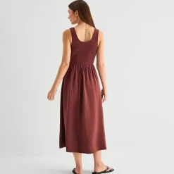 a.n.a Womens U Neck Sleeveless Maxi Dress
