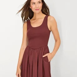 a.n.a Womens U Neck Sleeveless Maxi Dress