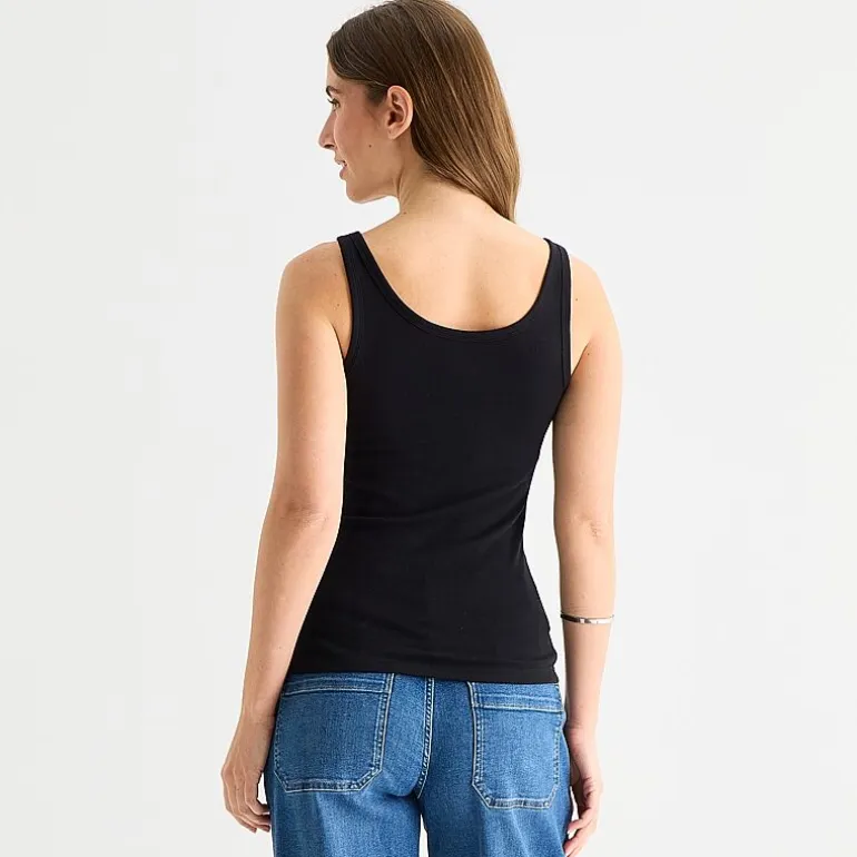 a.n.a Womens U Neck Sleeveless Tank Top