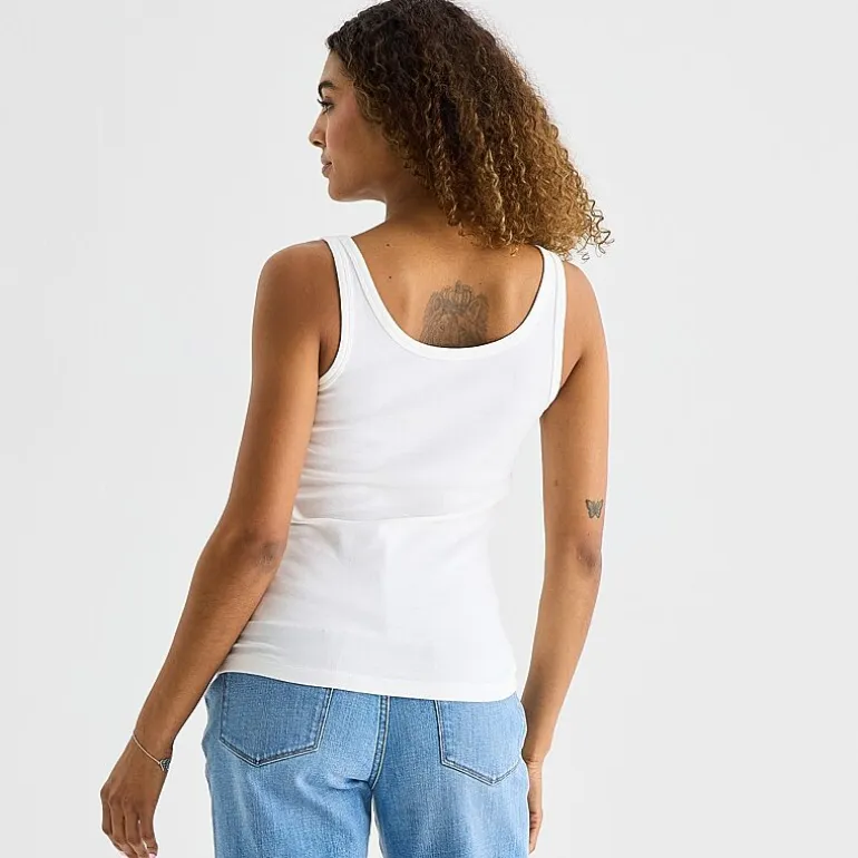 a.n.a Womens U Neck Sleeveless Tank Top