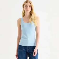 a.n.a Womens U Neck Sleeveless Tank Top