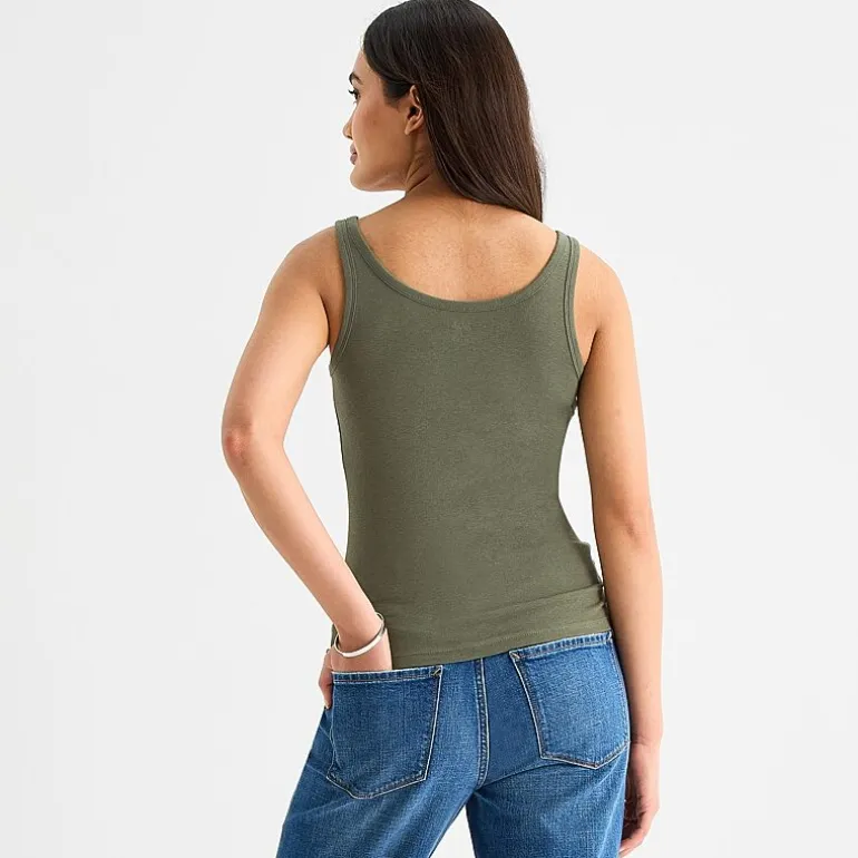 a.n.a Womens U Neck Sleeveless Tank Top