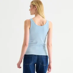a.n.a Womens U Neck Sleeveless Tank Top