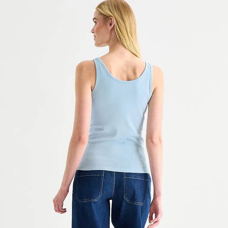 a.n.a Womens U Neck Sleeveless Tank Top