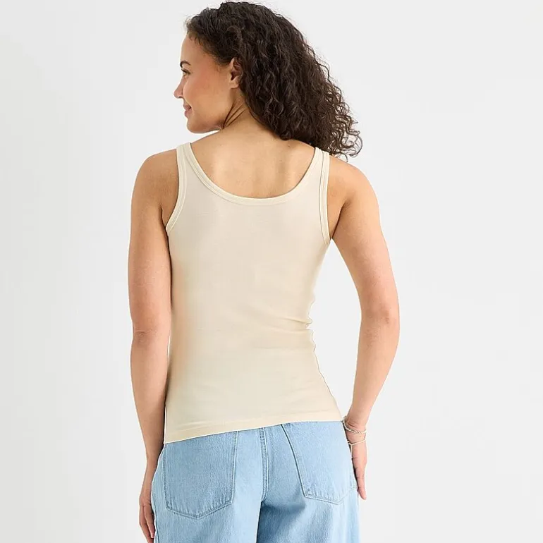 a.n.a Womens U Neck Sleeveless Tank Top