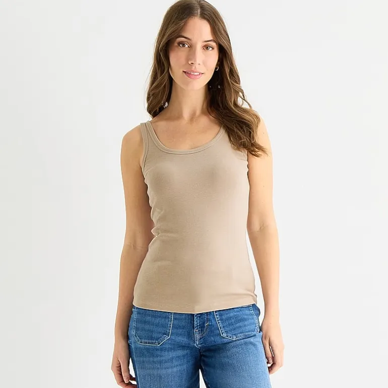 a.n.a Womens U Neck Sleeveless Tank Top