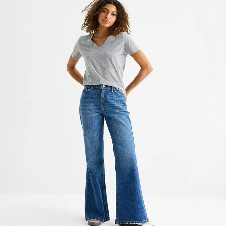 a.n.a Womens V Neck Short Sleeve T-Shirt