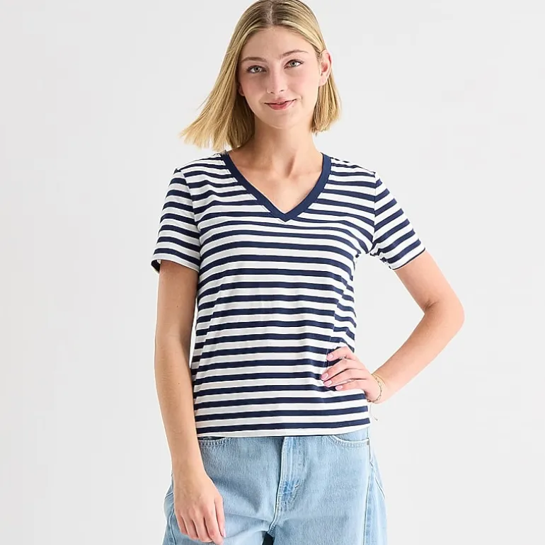 a.n.a Womens V Neck Short Sleeve T-Shirt