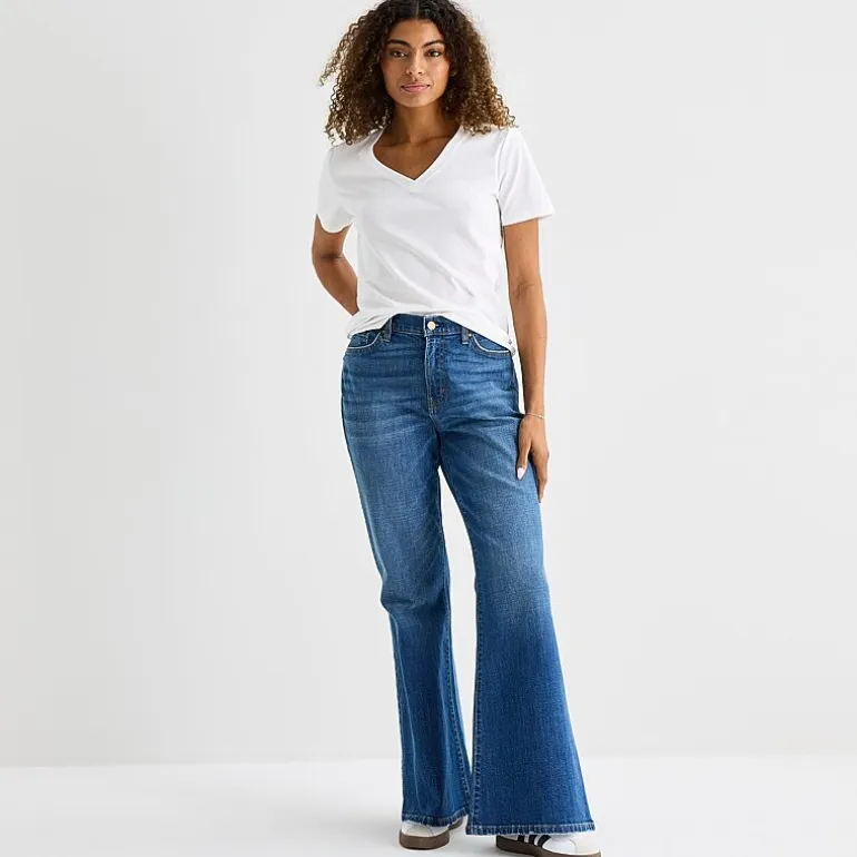 a.n.a Womens V Neck Short Sleeve T-Shirt