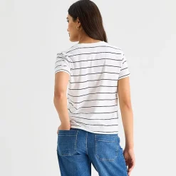 a.n.a Womens V Neck Short Sleeve T-Shirt