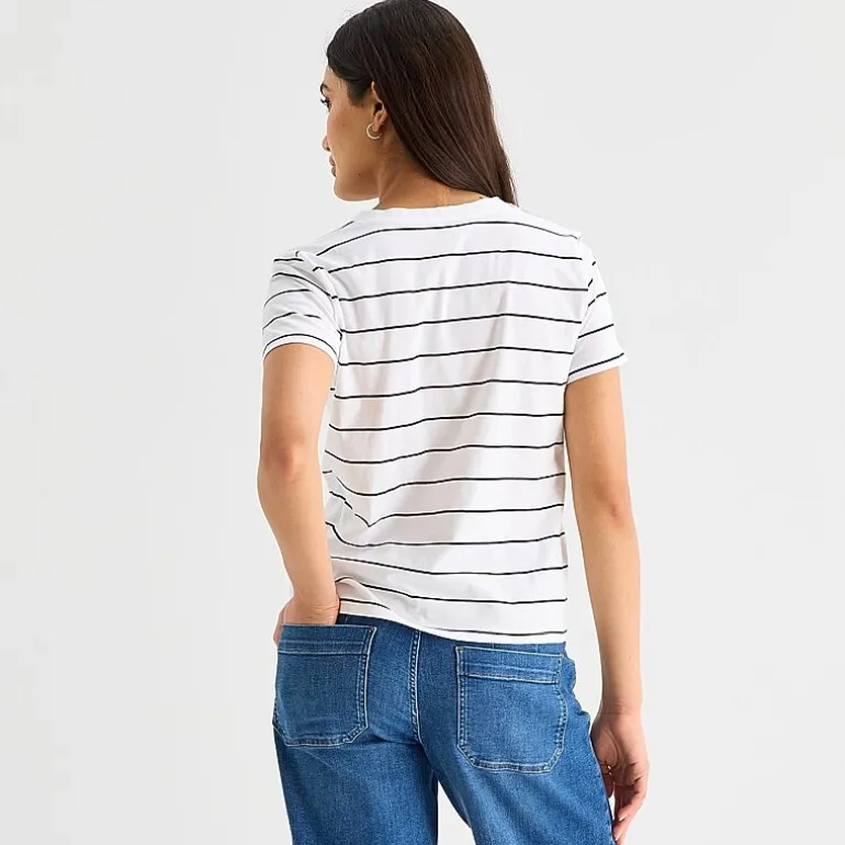 a.n.a Womens V Neck Short Sleeve T-Shirt