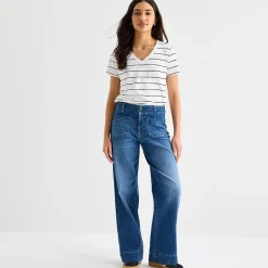 a.n.a Womens V Neck Short Sleeve T-Shirt