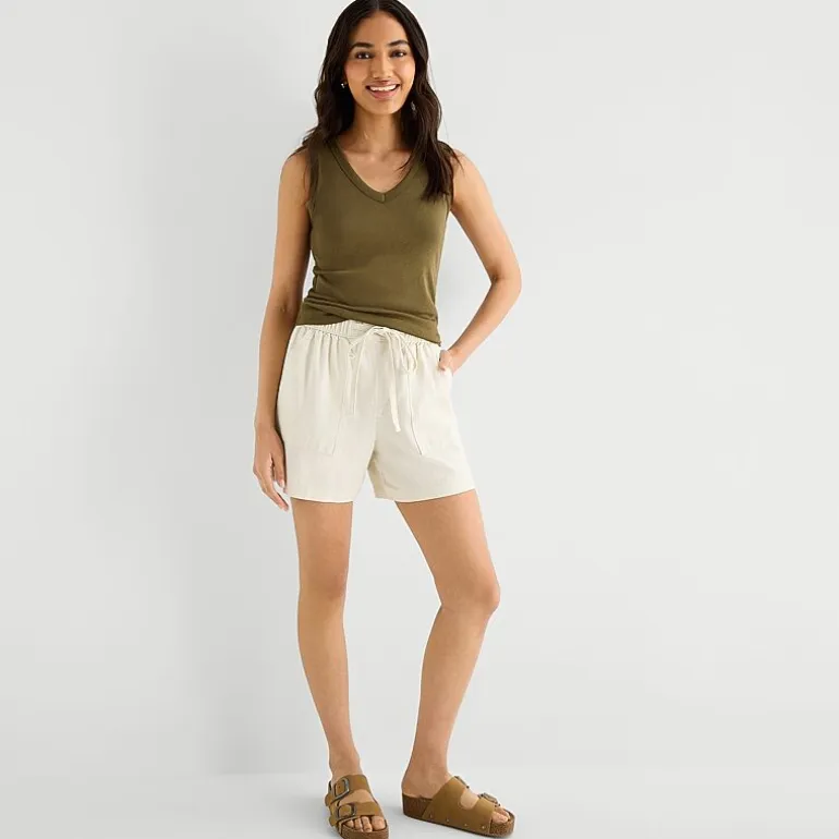 a.n.a Womens V Neck Sleeveless Tank Top