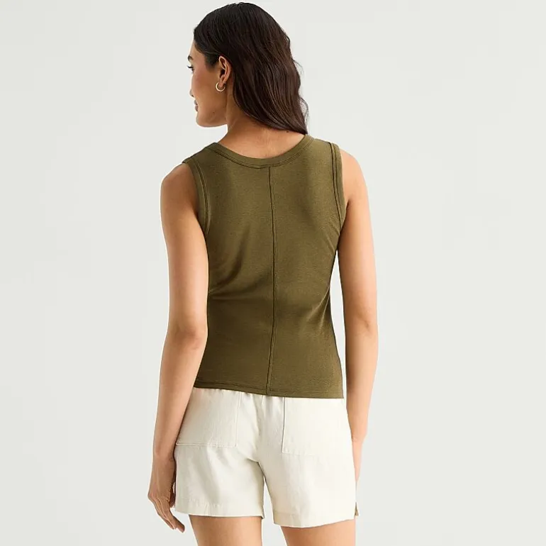 a.n.a Womens V Neck Sleeveless Tank Top