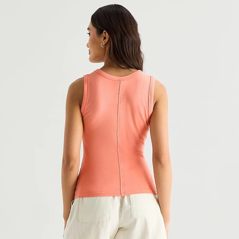 a.n.a Womens V Neck Sleeveless Tank Top