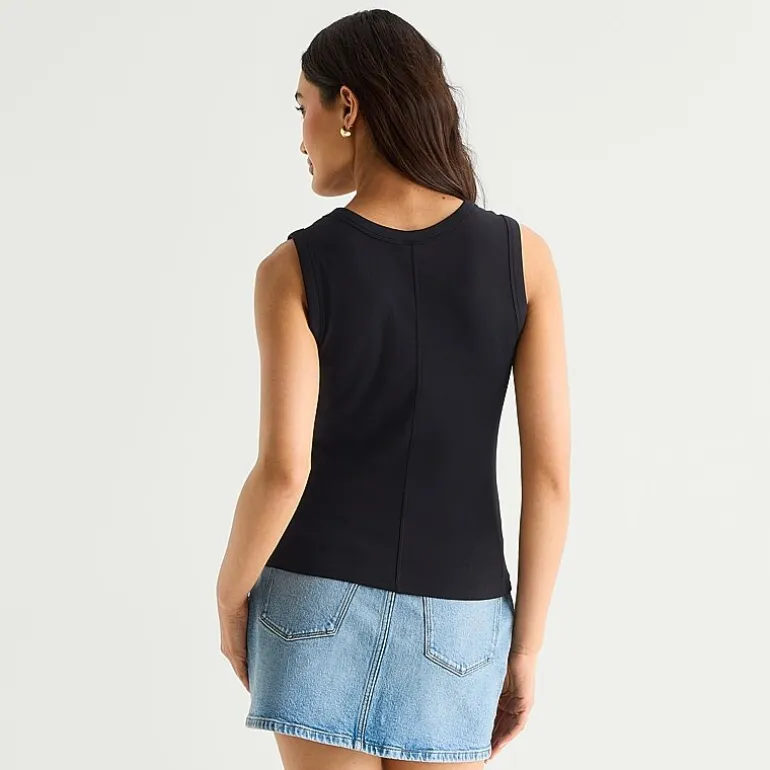 a.n.a Womens V Neck Sleeveless Tank Top