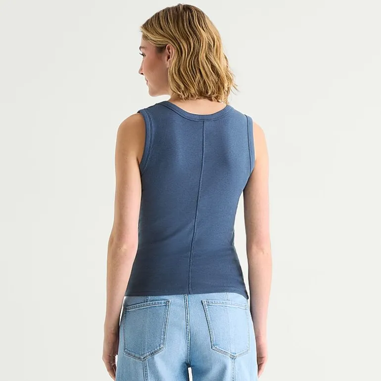 a.n.a Womens V Neck Sleeveless Tank Top