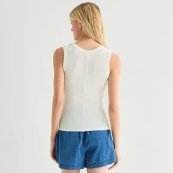 a.n.a Womens V Neck Sleeveless Tank Top