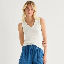 a.n.a Womens V Neck Sleeveless Tank Top
