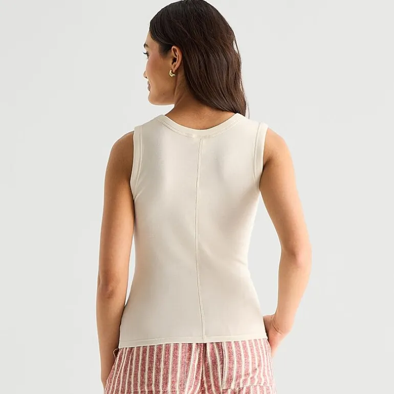 a.n.a Womens V Neck Sleeveless Tank Top