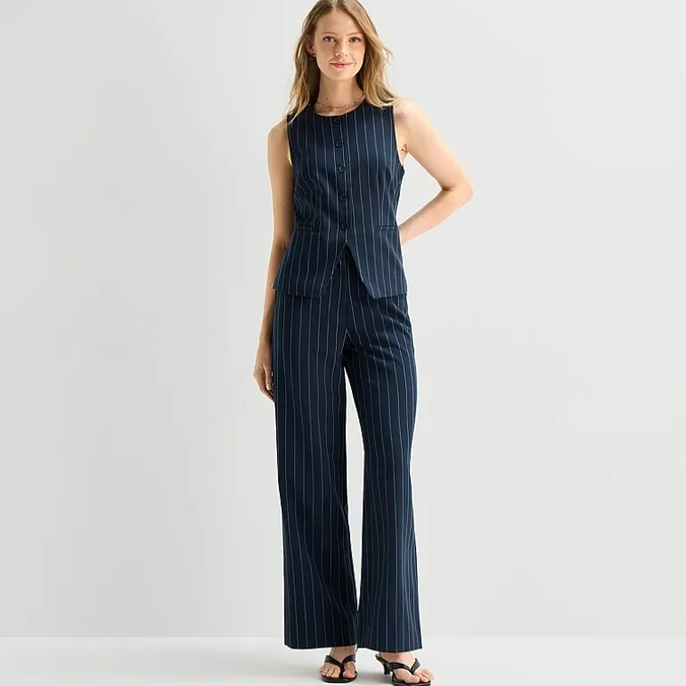 a.n.a Womens Wide Leg High Rise Trouser