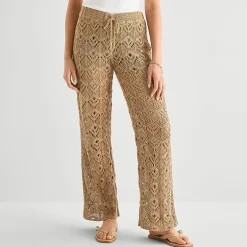 a.n.a Womens Wide Leg Pull-On Pant