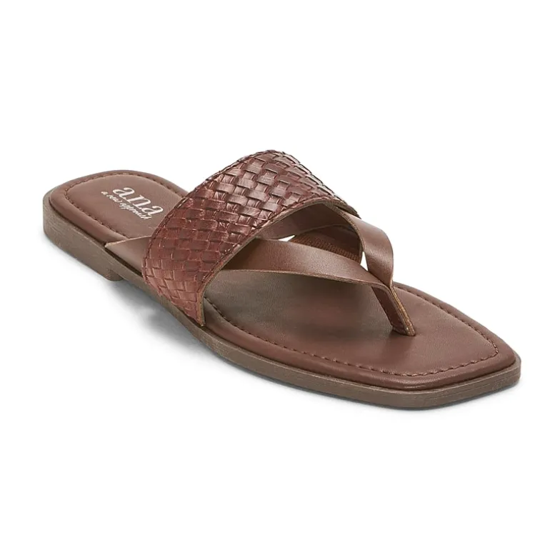 a.n.a Womens Woven Band Flip-Flops