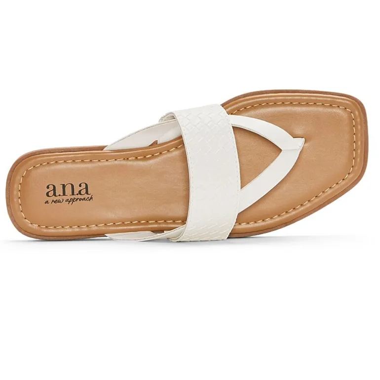 a.n.a Womens Woven Band Flip-Flops