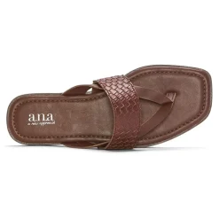 a.n.a Womens Woven Band Flip-Flops