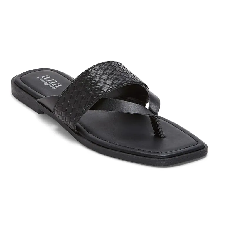 a.n.a Womens Woven Band Flip-Flops