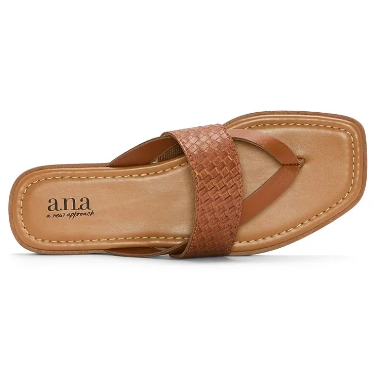 a.n.a Womens Woven Band Flip-Flops