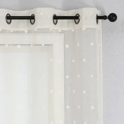 Angel Grommet Top Sheer Set of 2 Curtain Panel