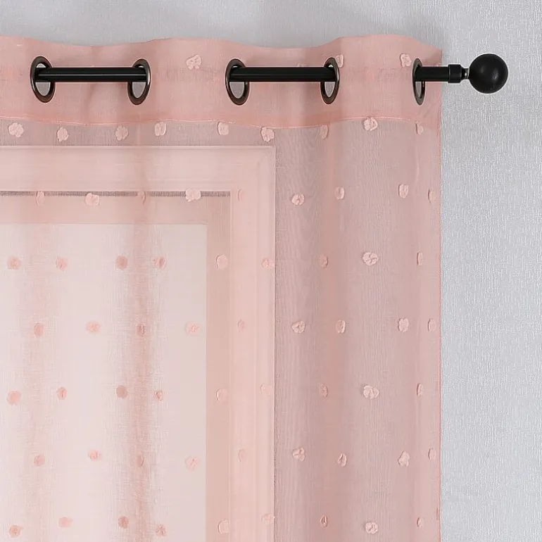 Angel Grommet Top Sheer Set of 2 Curtain Panel