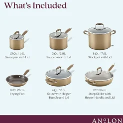 Anolon Advanced Home Hard Anodized 11-pc. Cookware Set