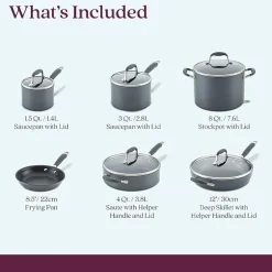 Anolon Advanced Home Hard Anodized 11-pc. Cookware Set