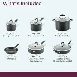 Anolon Advanced Home Hard Anodized 11-pc. Cookware Set