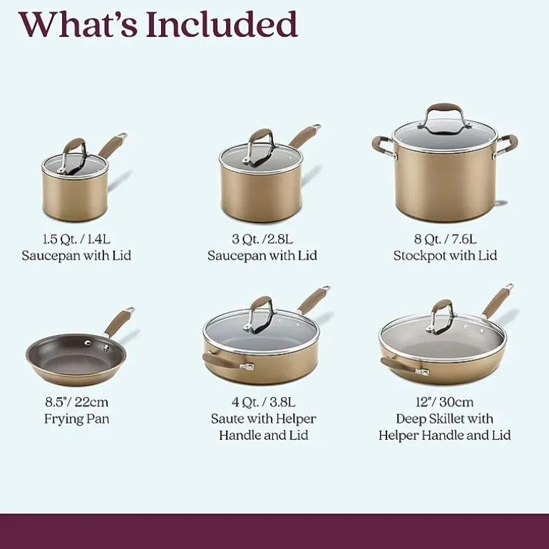 Anolon Advanced Home Hard Anodized 11-pc. Cookware Set
