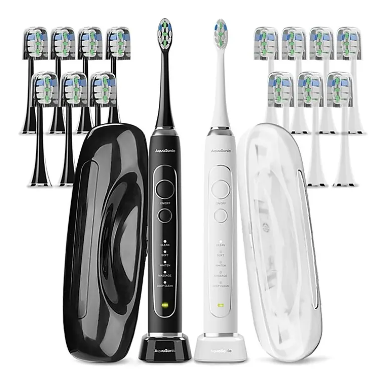 Aquasonic Elite Duo Toothbrush Black and White