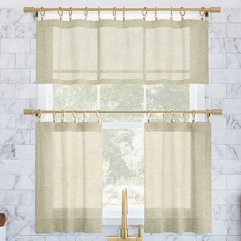 Archaeo Akari 2-pc. Rod Pocket Window Tier