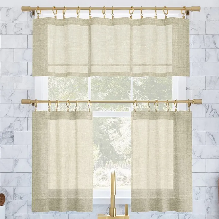 Archaeo Akari 2-pc. Rod Pocket Window Tier