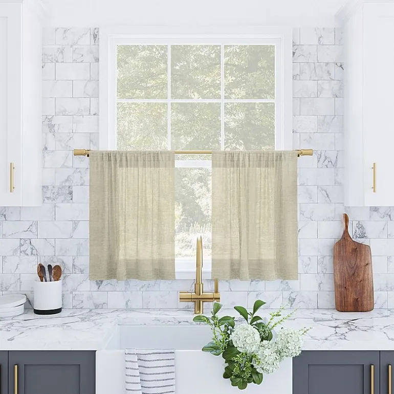 Archaeo Akari 2-pc. Rod Pocket Window Tier