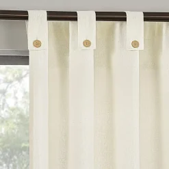 Archaeo Boulder Tab Top Sheer Single Curtain Panel