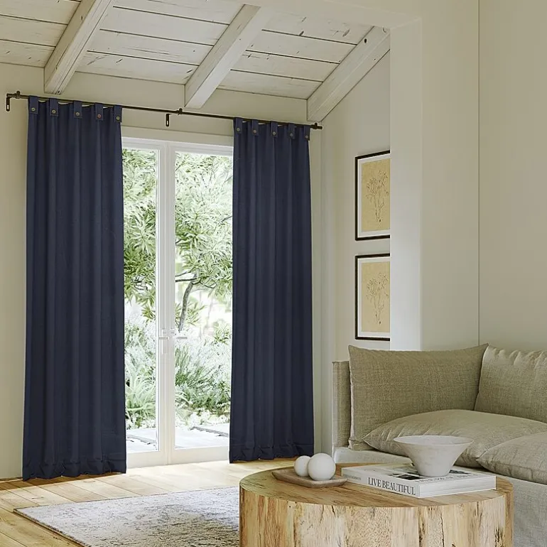 Archaeo Boulder Tab Top Sheer Single Curtain Panel