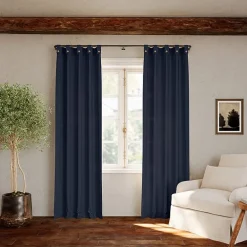 Archaeo Boulder Tab Top Sheer Single Curtain Panel