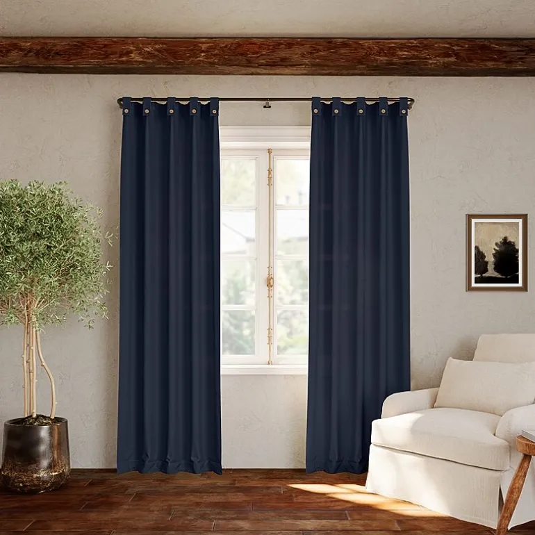 Archaeo Boulder Tab Top Sheer Single Curtain Panel