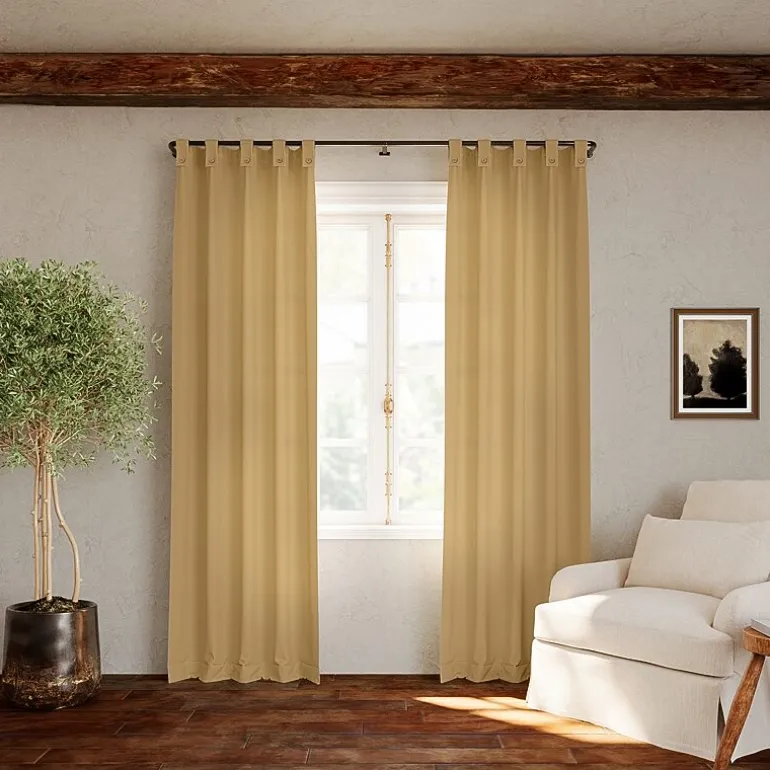 Archaeo Boulder Tab Top Sheer Single Curtain Panel