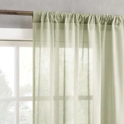 Archaeo Coralie Rod Pocket Sheer Single Curtain Panel