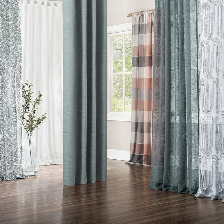 Archaeo Gelso Grommet Top 100% Blackout Single Curtain Panel