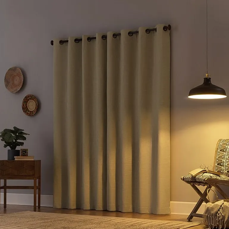 Archaeo Gelso Grommet Top 100% Blackout Single Curtain Panel